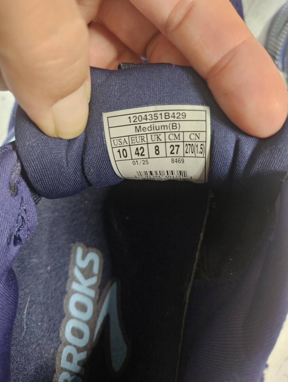 Brooks Glycerin 22 Running Shoes Womens 10 Blue Ribbon/Peacoat/Dianthus - Picture 10 of 11